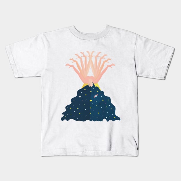 Musa del universo Kids T-Shirt by Srta.Poppy